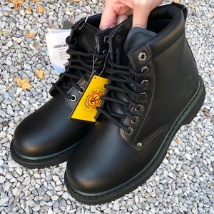 bonanza black work boots
